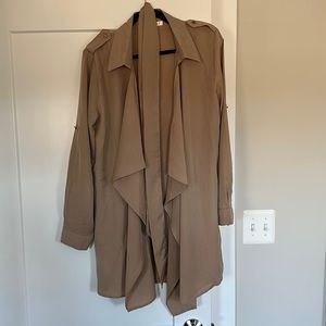 Camel Lightweight Jacket / Blouse Size XL NWT